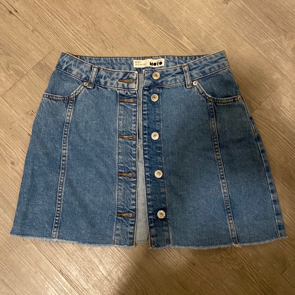 Vintage Topshop mini denim skirt
